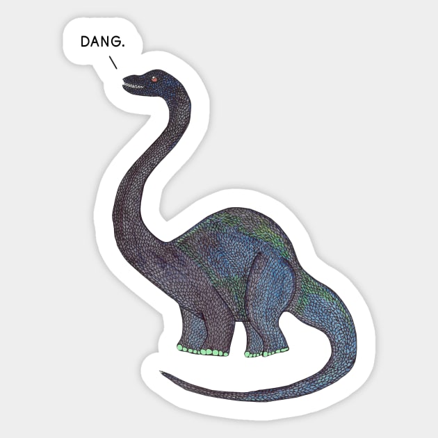 Dang Dino Sticker by melikeozmen